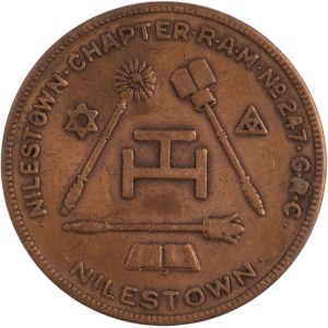 Canada Nilestown Ontario Chapter No. 247 Masonic Penny Token