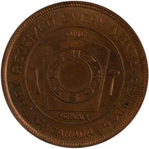 Canada London Ontario Chapter No. 238 Masonic Penny Token
