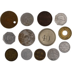Lot de jetons mixtes (13 pièces)