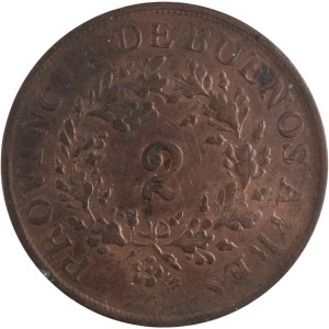 Argentina 1855 Buenos Aires 2 Reales