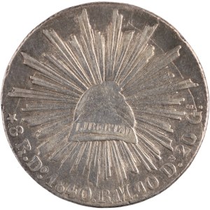 Mexico 1840 Do RM Silver 8 Reales Overdate