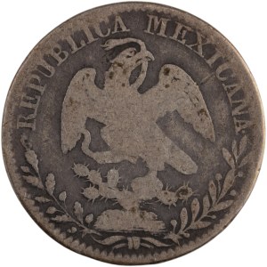 Mexico 1826 Zs AZ Silver 1 Real
