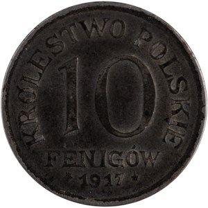 Poľsko 1917 FF 10 Fenigow Zinok