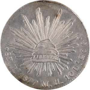 Mexico 1877 Pi MH Silver 8 Reales