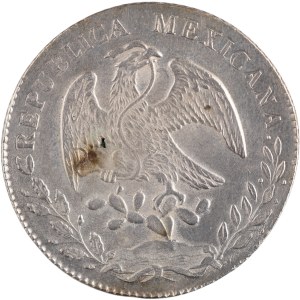 Mexico 1877 Pi MH Silver 8 Reales