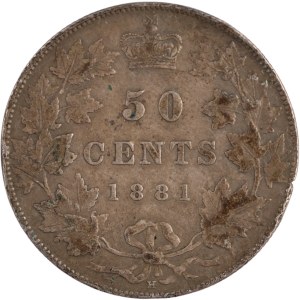 Canada 1881H 50 Cents