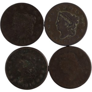United States 1812-17 Liberty Head Cents (4 Pieces)