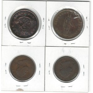 Canada Nova Scotia, Province of Canada, Upper Canada Token Lot (4 Pieces)