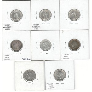 Great Britain 1887-1945 Silver 6 Pence (8 Pieces)