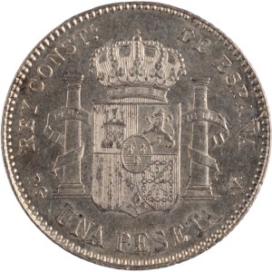 Hiszpania 1896 PGV Srebrna 1 Peseta