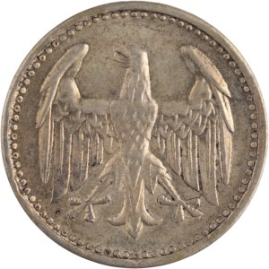 Germany 1924 F Weimar Republic Silver 3 Mark