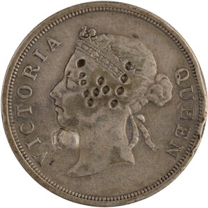Straits Settlements 1900 Silver 50 Cents
