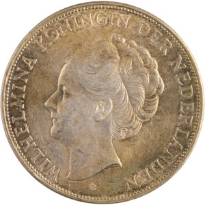 Pays-Bas 1940 Argent 2 1/2 Gulden Date clé