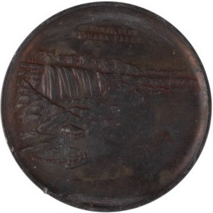 United States Niagara Falls Luck Penny Huge Medal 76 mm