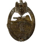 German Third Reich WWII Bronze Grade Panzer Assault Badge