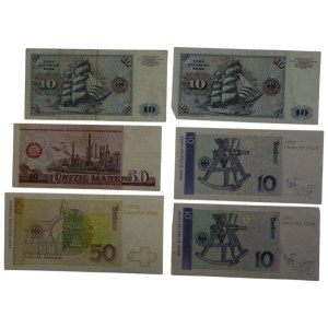 Germania 1973-93 Banconote (6 pezzi)