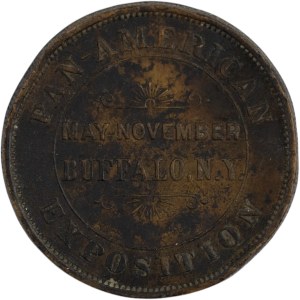 Stati Uniti Buffalo New York 1901 Esposizione Panamericana Medaglione