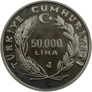 Turkey 1994 50000 Lira Football Soccer