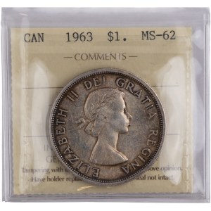 Canada 1963 Silver Dollar