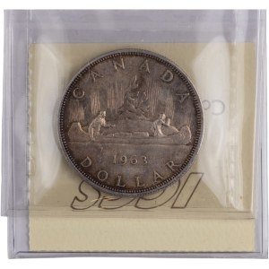 Canada 1963 Silver Dollar