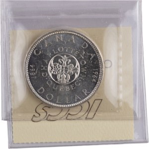 Canada 1964 Silver Dollar Missing Dot