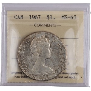 Canada 1967 Silver Dollar Goose