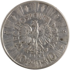 Poland 1935 Silver 10 Złotych Józef Piłsudski