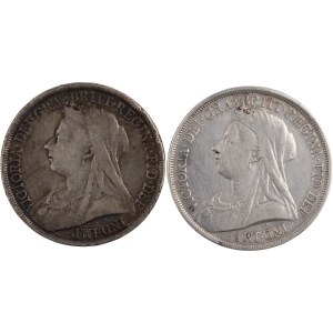 Great Britain 1893 Silver Crown (2 Pieces)