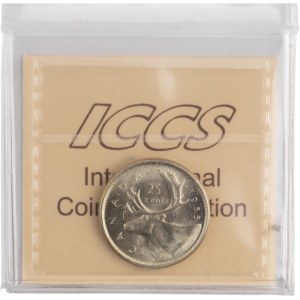 Canada 1955 Silver 25 Cent