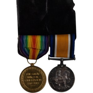 Canada WW1 Medal Pair Pte Shackleton CASC