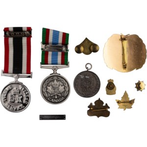 Canada Peacekeeping Medals with Mixed Badges