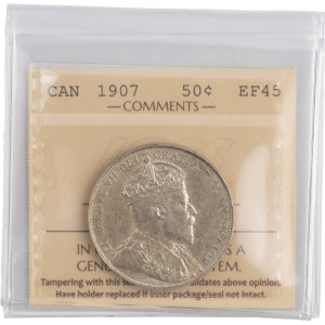Canada 1907 Silver 50 Cents