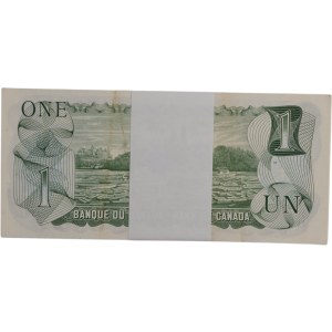 Bank of Canada 1973 $1 Banknotes Crow-Bouey BC-46b Bundle (100 Pieces)