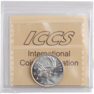 Canada 1946 Silver 25 Cents