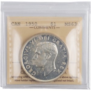 Canada 1950 Silver Dollar