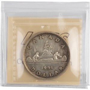 Canada 1951 Silver Dollar