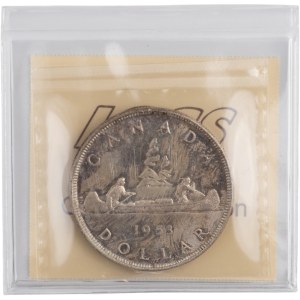 Canada 1953 NSF Silver Dollar