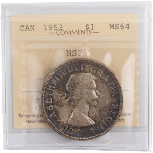 Kanada 1953 NSF Strieborný dolár
