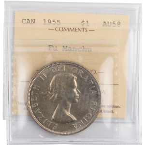 Canada 1955 FU Manchu Silver Dollar