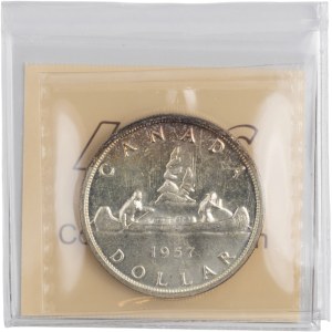 Canada 1957 Silver Dollar