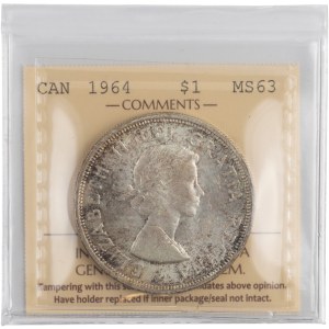 Canada 1964 Silver Dollar