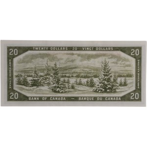 Bank of Canada 1954 $20 Devil's Hair Banknote Coyne-Tower A/E BC-33a