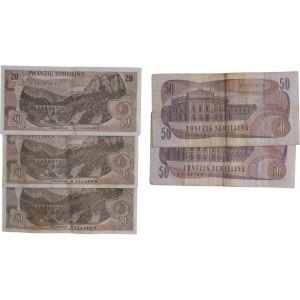 Austria Banknote Lot (5 Pieces)