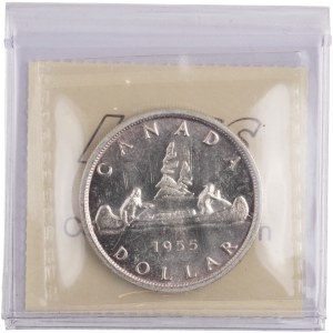 Canada 1955 Silver Dollar