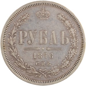 Russland 1876 СПБ НI Silber 1 Rubel