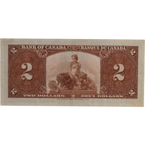 Bank of Canada 1937 $2 Banknote Coyne-Towers L/R BC-22d