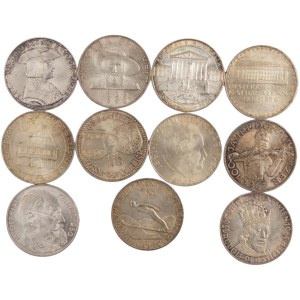 World Mixed Lots 1959-86 Austria Silver Coins (11 Pieces)