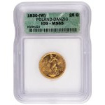 Poland 1930 Gdańsk Danzig Gold 25 Gulden