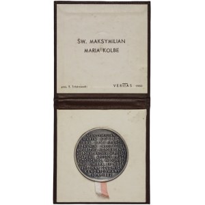 PRL, medal z 1982 roku, św. Maksymilian Maria Kolbe