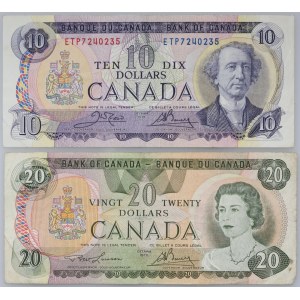 Canada, set of banknotes, 10 and 20 dollars, (2 pieces)